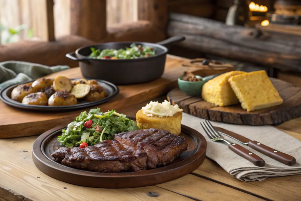 Rustic dining at Cowboy Dinner Tree with hearty Western meals and a cozy, traditional atmosphere