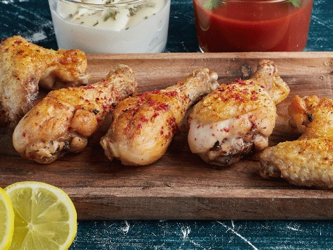 Honey Lemon Pepper Wings with a Crispy Finish.