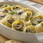 Creamy Mushroom-Stuffed Lumache Pasta Recipe