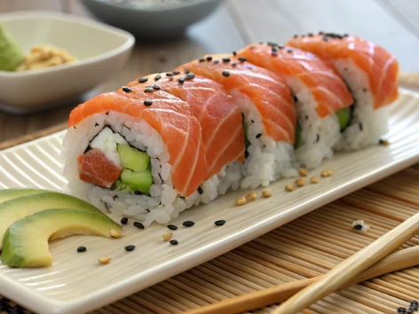 Fresh Salmon Sushi Roll: A Modern Twist on Classic Japanese Cuisine

