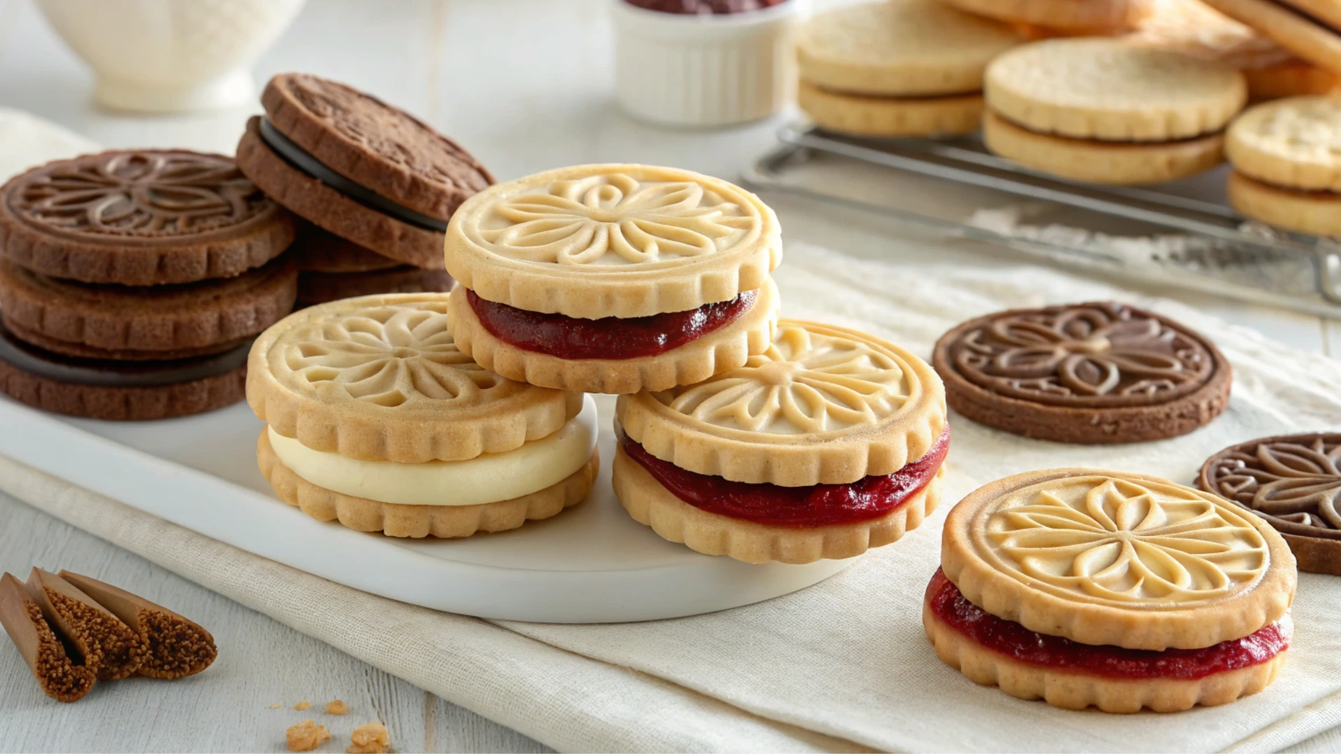 10 Easy & Stunning Sandwich Cookies Made with a Cookie Press
