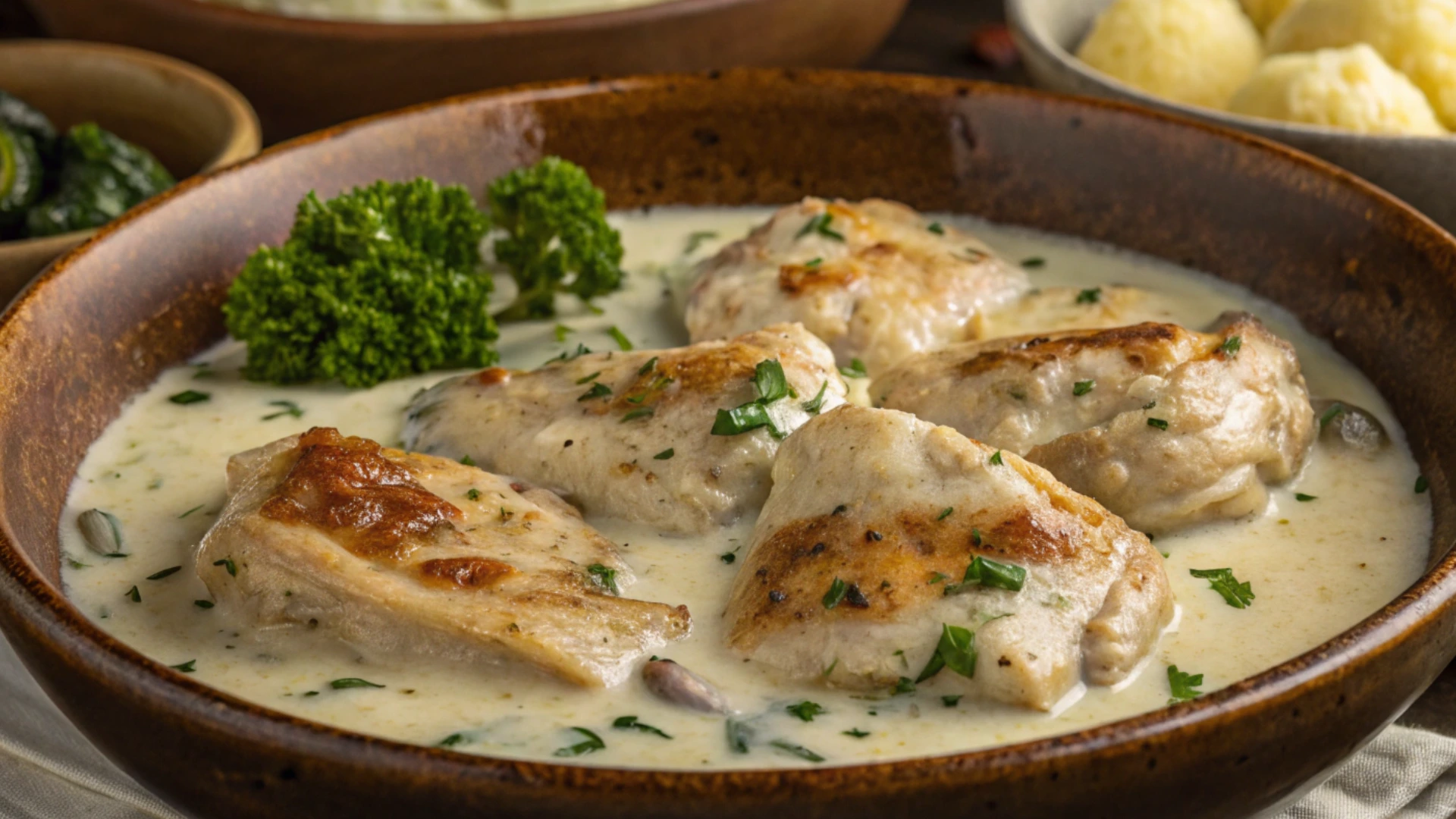 Creamy Garlic Chicken Recipe: Velvety and Rich.