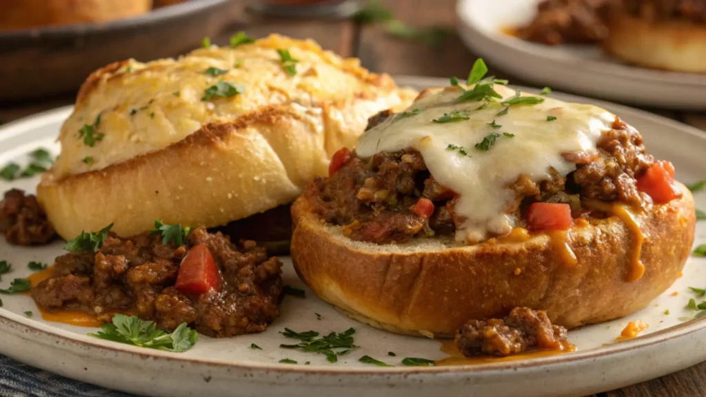 Cheesy Garlic Bread Sloppy Joes: A Flavor Explosion