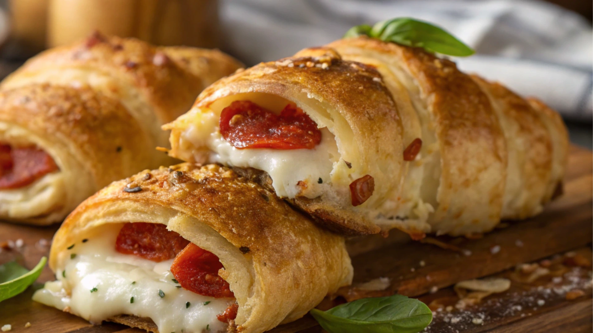 Cheesy Mozzarella Pepperoni Croissant Rolls – The Ultimate Snack