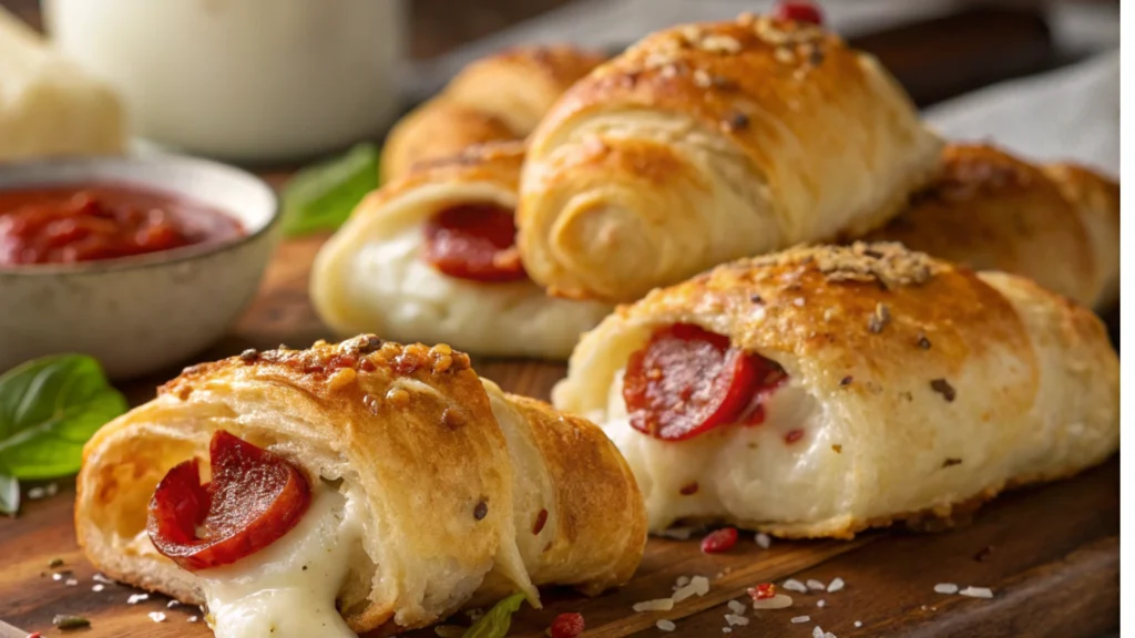 Mozzarella Pepperoni Croissant Rolls – A Cheesy Delight