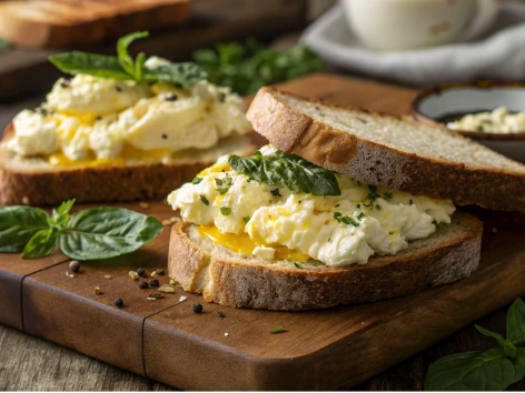 Eggs and Ricotta Sandwich: A Savory Twist on Classic Breakfast