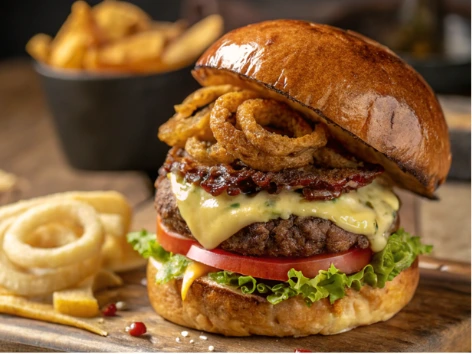 Juicy Wagyu Patty with Signature Toppings and Toasted Brioche Bun