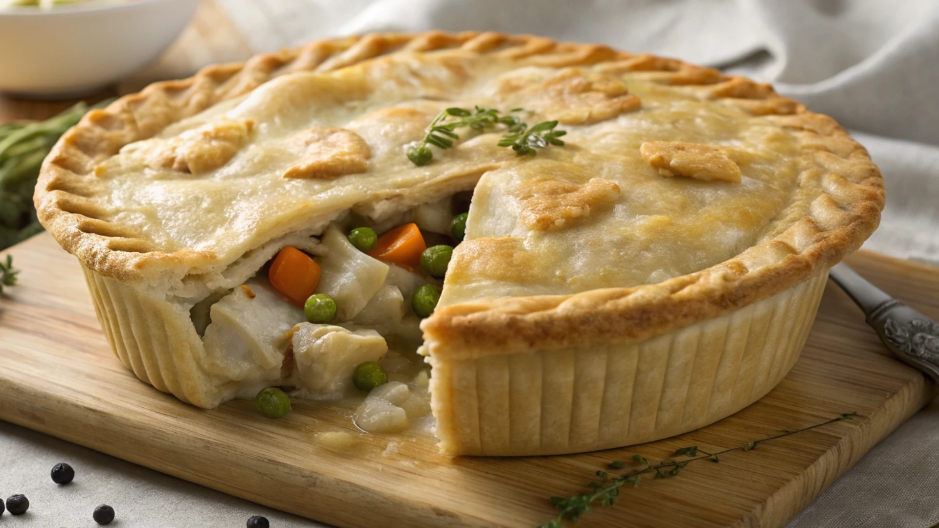 Delicious Pillsbury Chicken Pot Pie with Golden Crust and Creamy Filling