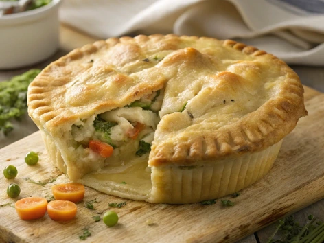 Homemade Pillsbury Chicken Pot Pie with Flaky Crust and Savory Filling