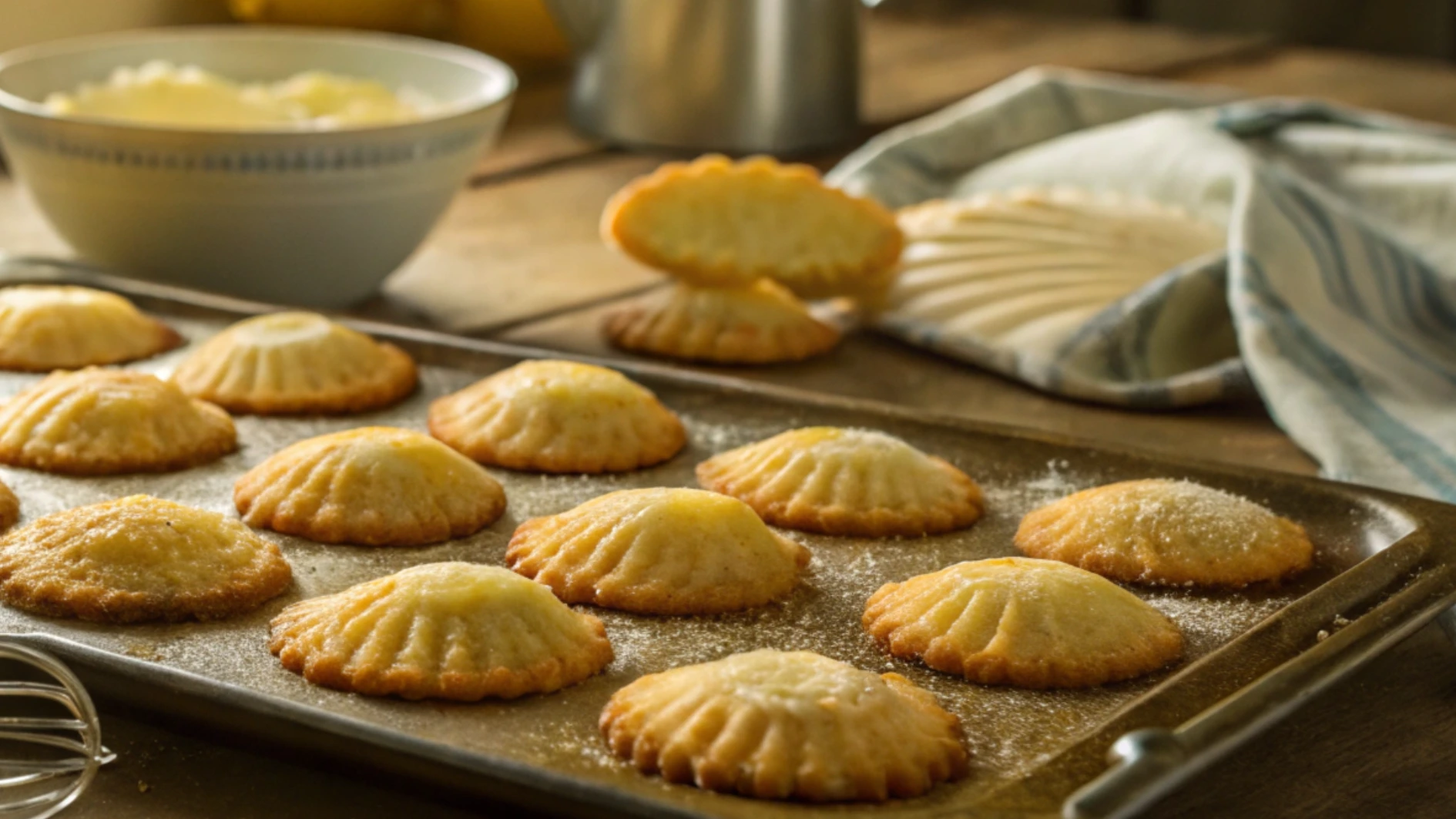 Delicious Madeline Cookies with Cream Recipe