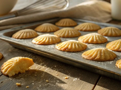 Irresistibly Good Madeline Cookies with Cream

