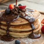 Delicious Brownie Topped with Homemade Chocolate Gravy Recipe