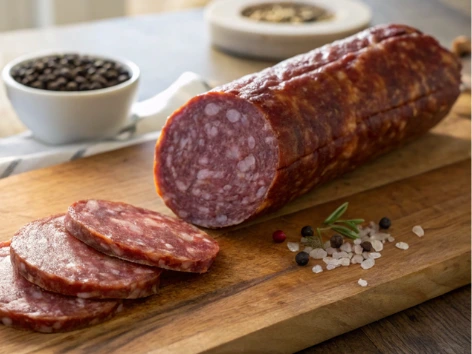 Premium Beef Salami Slices Ready to Impress