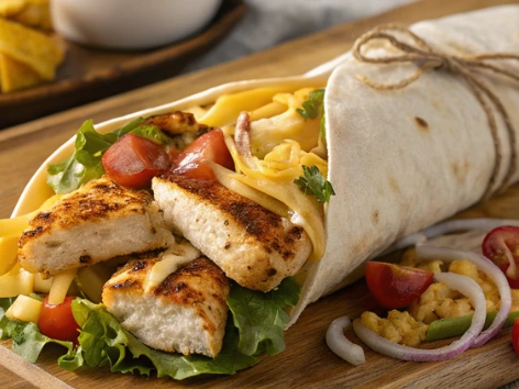 Cheesy Garlic Chicken Wraps – Delicious Homemade Recipes.