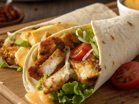 Cheesy Garlic Chicken Wraps – Tasty and Quick Dinner Options.