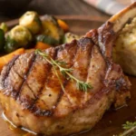 Juicy Duroc Pork Chops with Herb Seasoning and Apple Cider Glaze