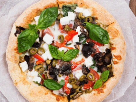 Greek Pizza with Fresh Mediterranean Flavors