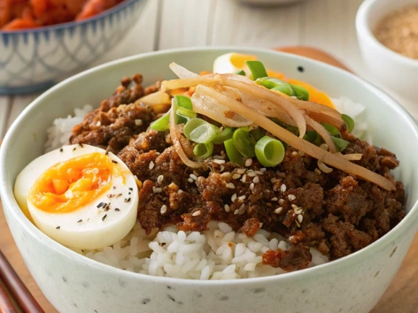 Korean Ground Beef Bowl 2 1