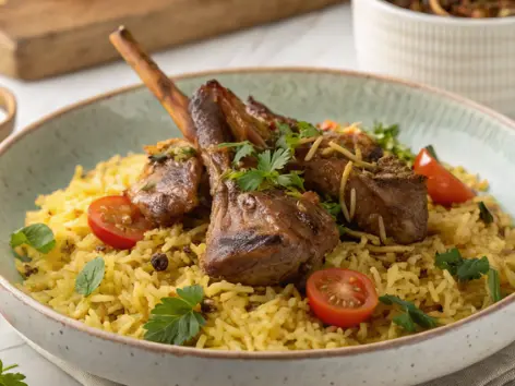 Tender Lamb Over Aromatic Basmati Rice - Step-by-Step Recipe