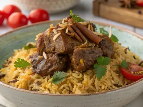 Savory Lamb Over Aromatic Rice - A Must-Try Dinner Idea

