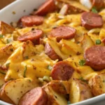 Cheesy Ranch Potatoes and Smoked Sausage Recipe.