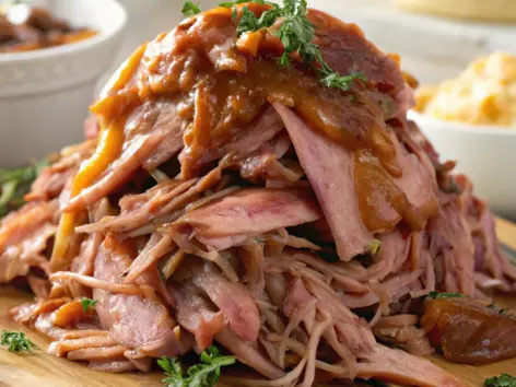 Slow-Cooked Pulled Ham with Juicy Smoky Flavor

