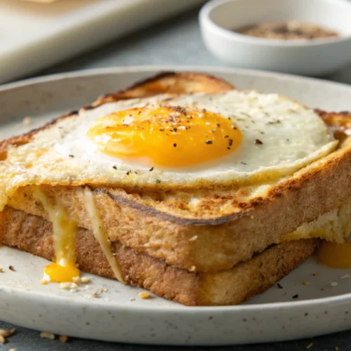 Easy Air Fryer Toast with Egg and Cheese