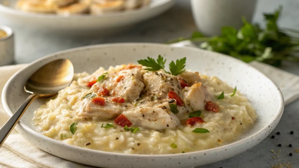 Creamy Chicken and Rice Dinner Bowl


