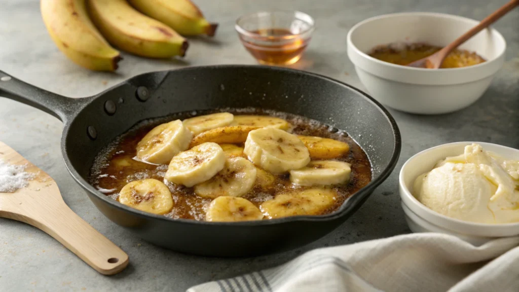 No-Churn Banana Foster Ice Cream