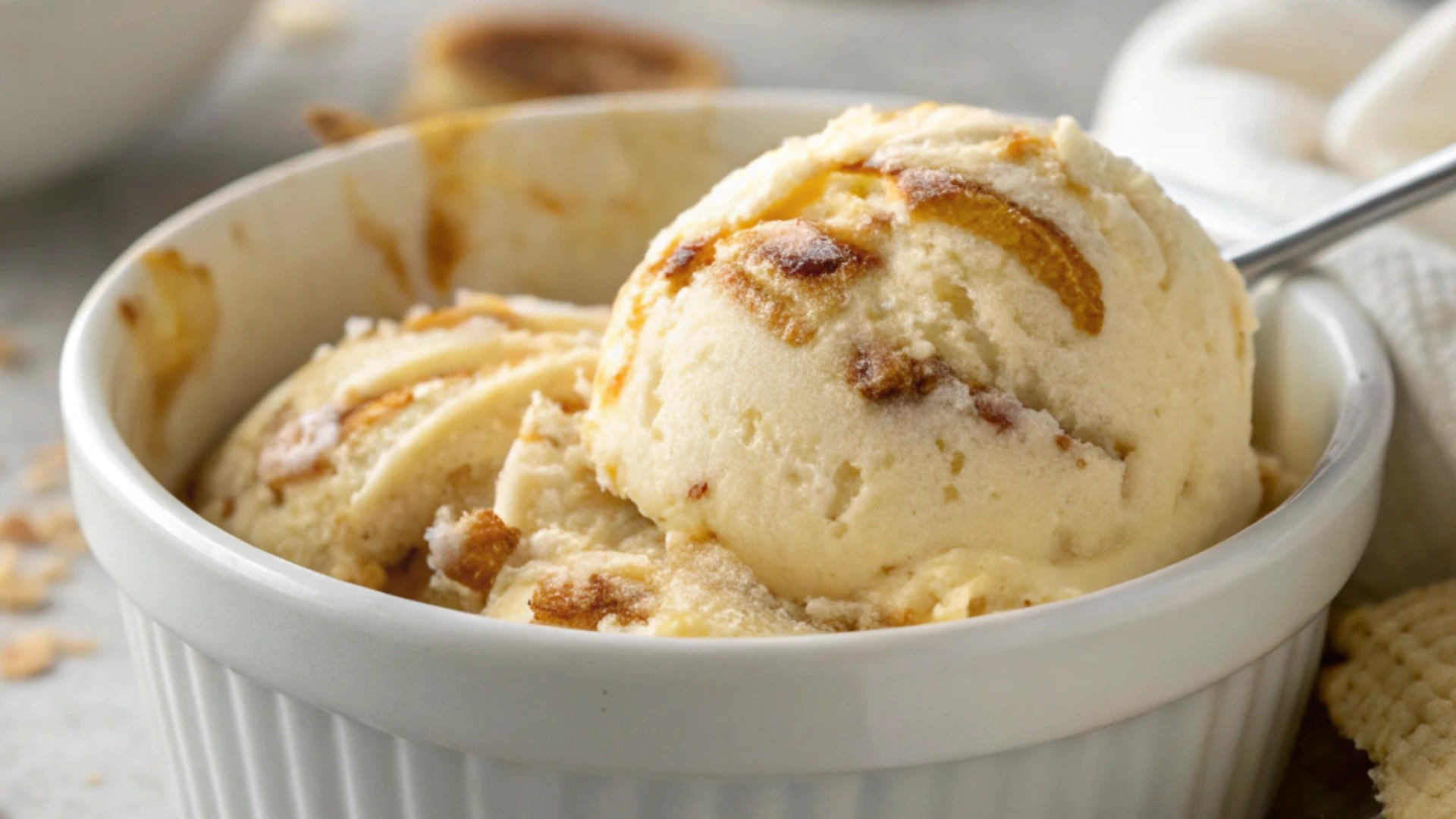 Homemade Banana Foster Ice Cream